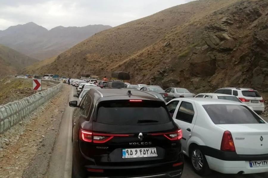 ترافیک سنگین در محورهای چالوس و هراز